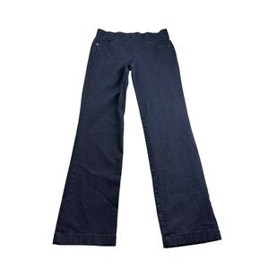 Gloria Vanderbilt All Around Slimming Effect Dark Blue Jeans 8 Straight Pull On